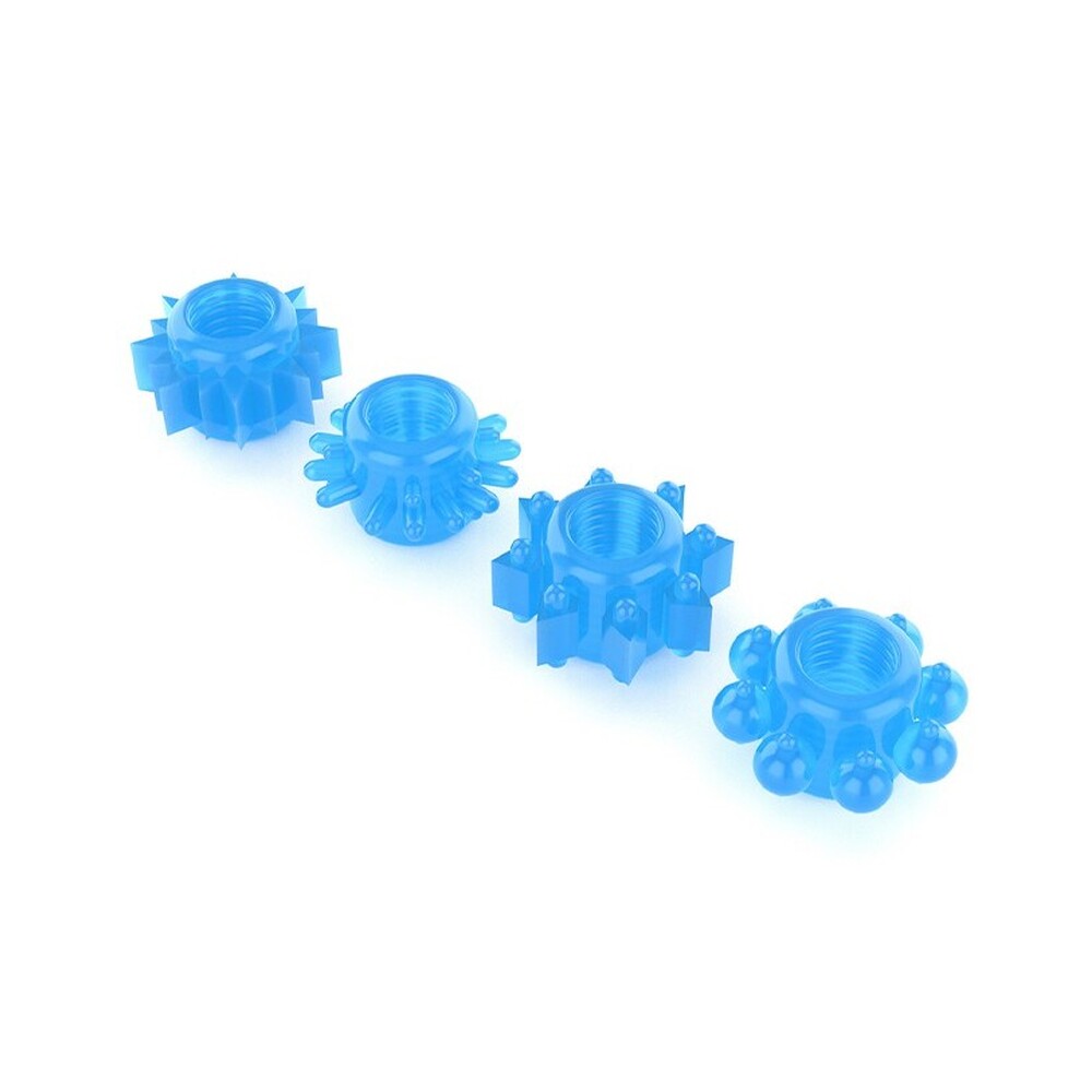 Lovetoy Glow In The Dark Lumino Cock Rings Play Pack Of 4 > Cock Ring > Sets Main image