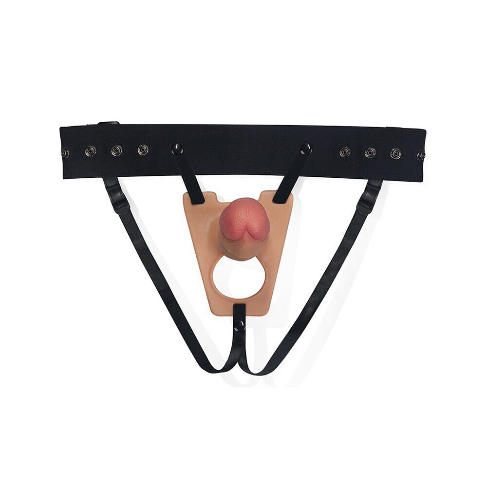 Lovetoy Unisex Hollow 8" Inch Strap On Silicone Realistic Feel Secondary image