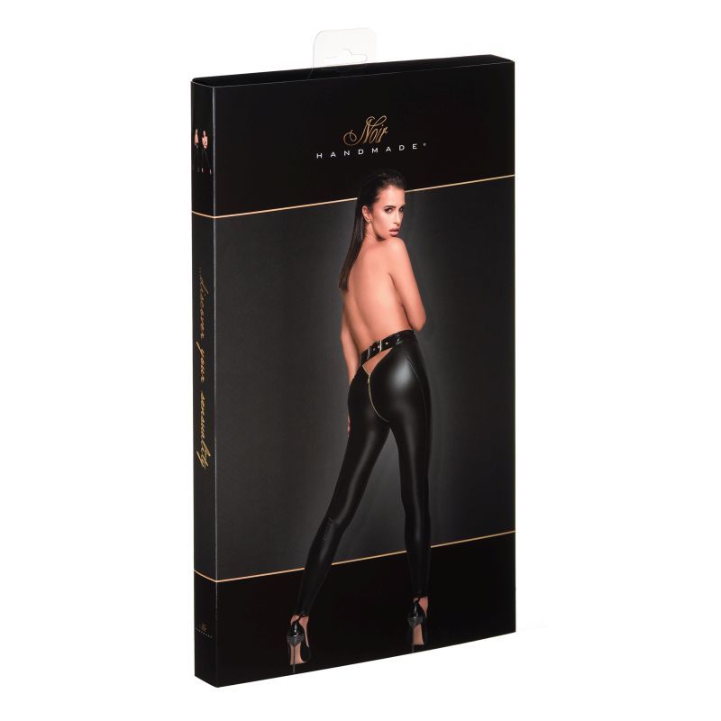 Low Cut Back Leggings with Gold Zipper and Adjustable Waistband > Clothes > Stockings