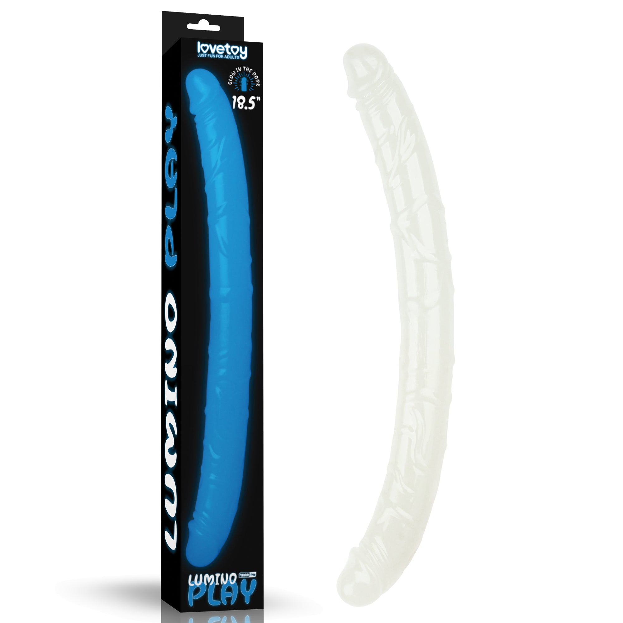 Lumino Play 18.5 Inch Glow in the Dark Double Dildo > Dildos > Double Dildos Main image