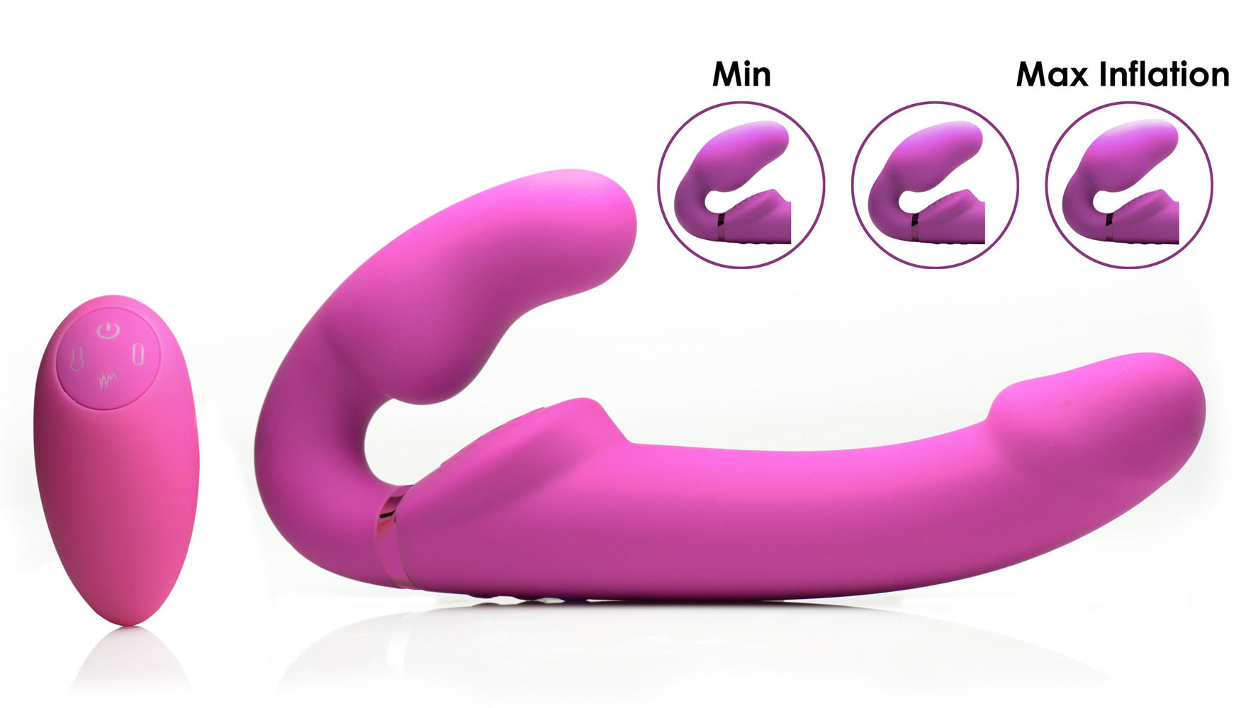 Worlds First Remote Control Inflatable Ergo-Fit Strapless Strap-On – Remote-Controlled Strapless Strap-On > Dildos > Strapless Strap Ons