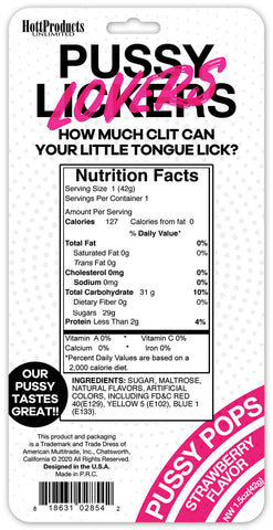 Pussy Lickers Pussy Pops – Novelty Adult-Themed Candy Lollipop Treats > Novelties > Candy & Edible Items