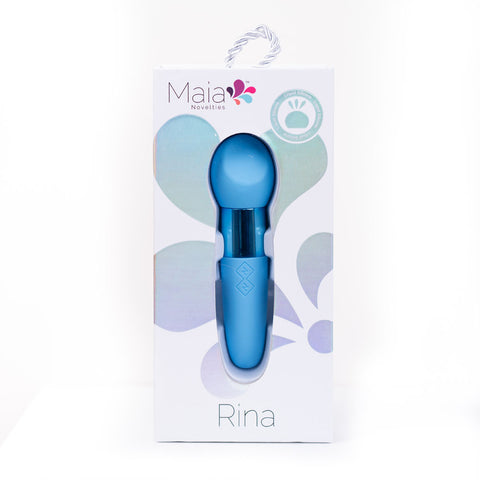 Rina Dual Motor Vibrator - Blue, 13cm Compact Design BULLETS