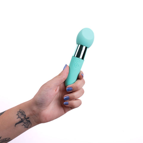 Rina Dual Motor Vibrator - Teal, 13 cm Stylish Pleasure BULLETS
