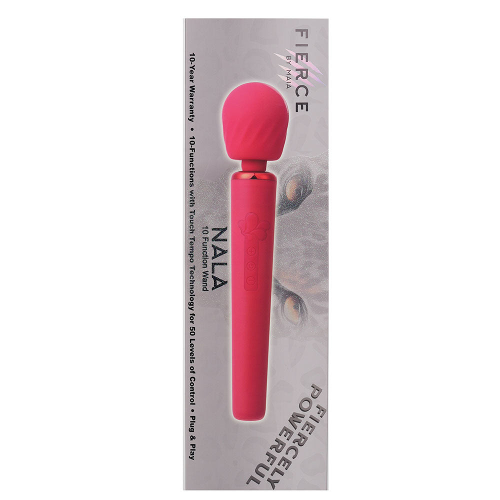Maia Nala 30 cm USB Rechargeable Massage Wand with 10 Functions Electric Massager