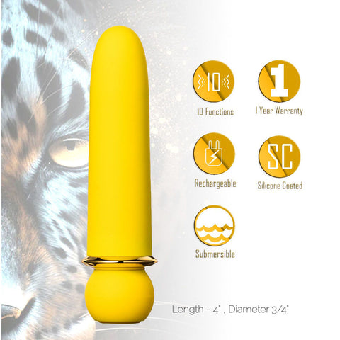 Maia JAGUAR - 10.1 cm USB Rechargeable Bullet Vibrator BULLETS