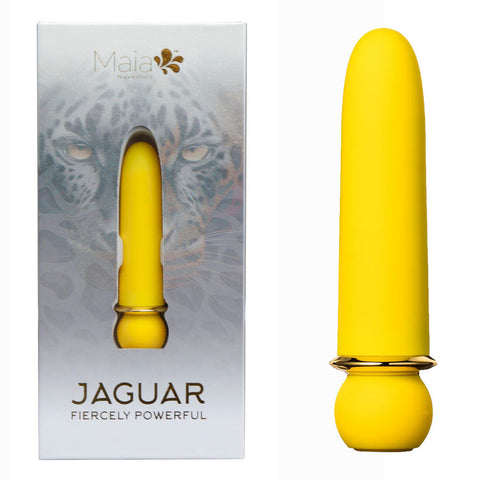 Maia JAGUAR - 10.1 cm USB Rechargeable Bullet Vibrator Yellow BULLETS