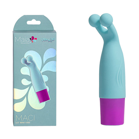 Maia Maci Light 8.9 Cm USB Rechargeable Bullet Vibrator Blue BULLETS