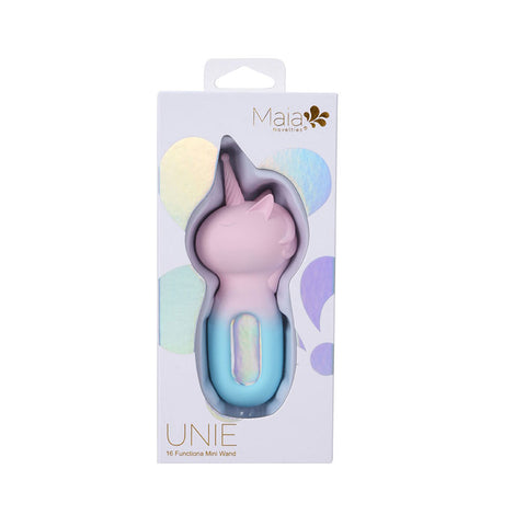 Maia Unie Pink Blue USB Rechargeable Unicorn Wand STIMULATORS