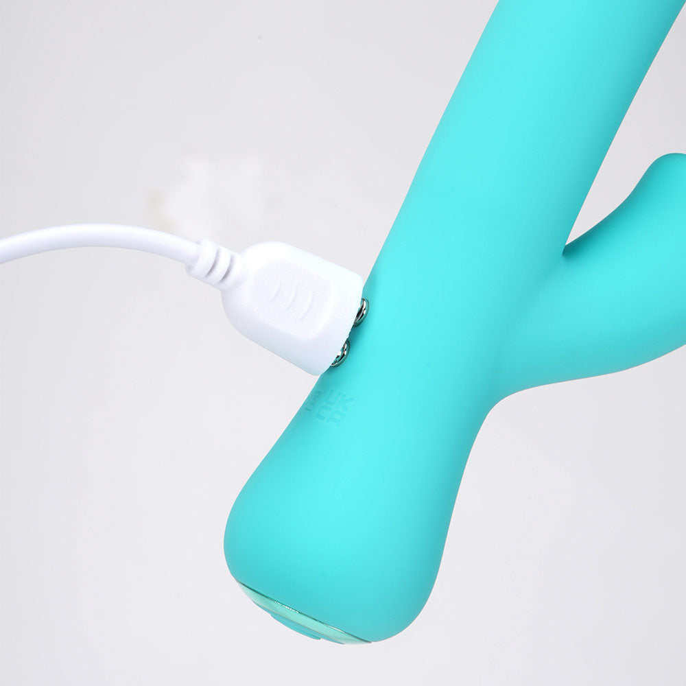 Maia Zara Teal 17.1 cm USB Rechargeable Rabbit Vibrator VIBRATORS-RABBIT