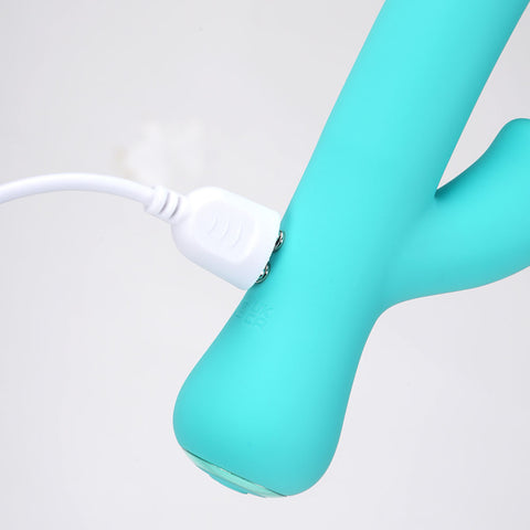 Maia Zara Teal 17.1 cm USB Rechargeable Rabbit Vibrator VIBRATORS-RABBIT