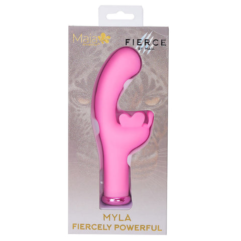 Maia Myla 15.9 cm USB Rechargeable Silicone Butterfly Vibrator VIBRATORS-RABBIT