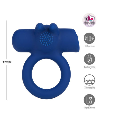 Maia Huxley – USB Rechargeable Strong Vibrating Liquid Silicone Cock Ring Cock Rings Vibrating