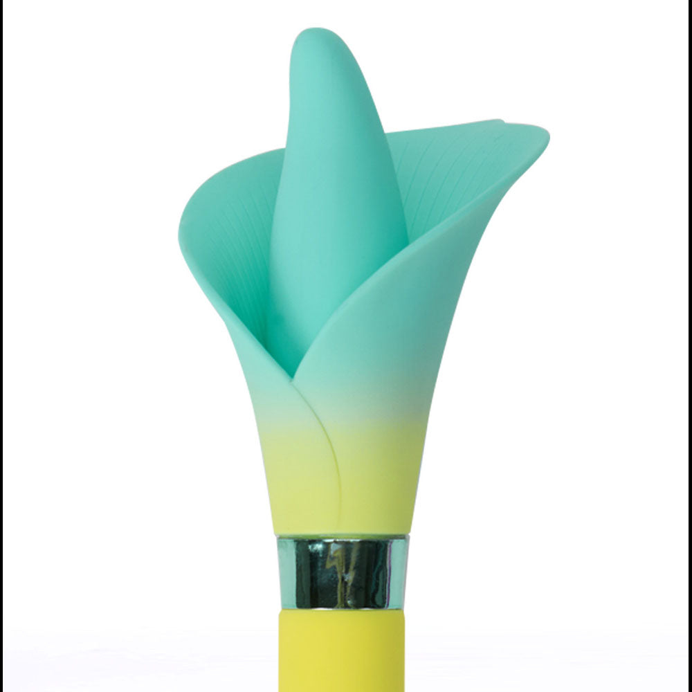Maia Vala (Green) – USB Rechargeable Silicone Flower Vibrator 22.2 cm > Vibrators > Standard Vibrators