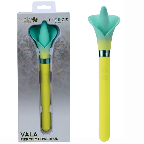 Maia Vala (Green) – USB Rechargeable Flower Vibrator Yellow VIBRATORS