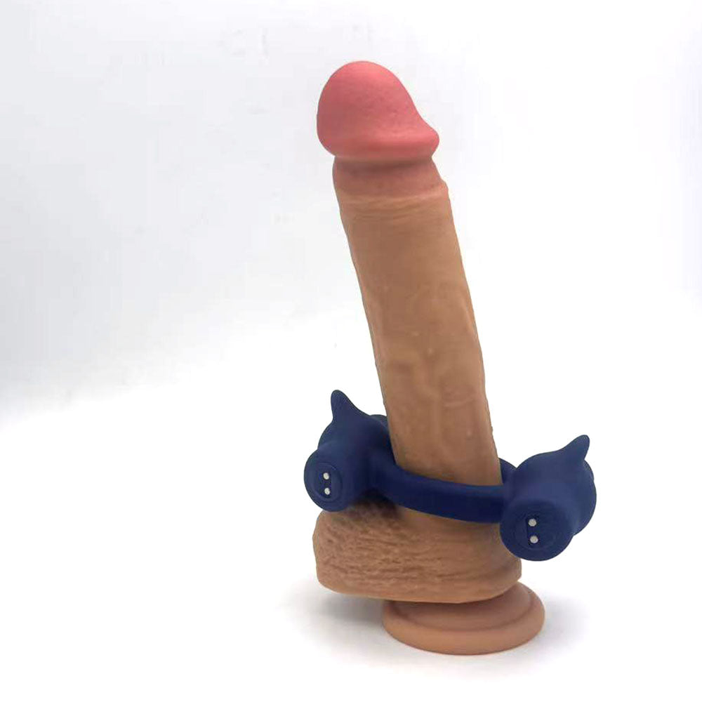 Maia Ronan USB Rechargeable Dual Vibrating Liquid Silicone Cock Ring > Cock Ring > Vibrating