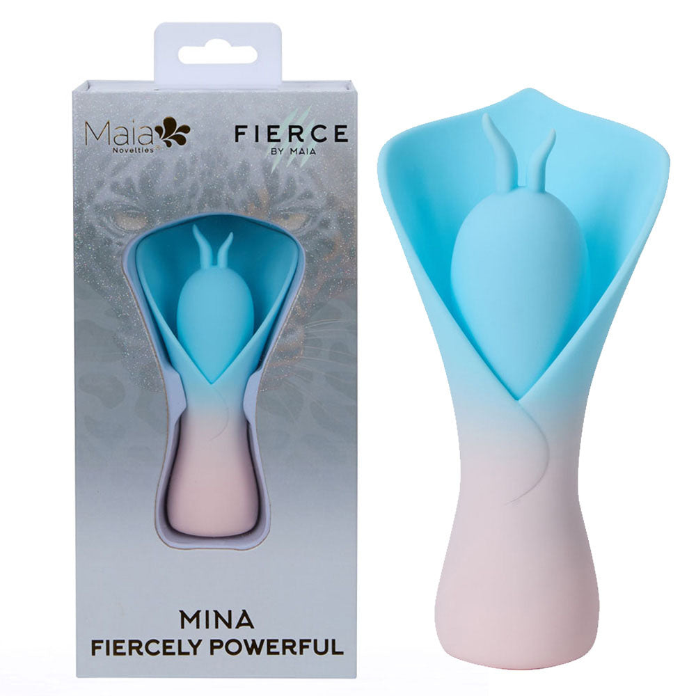 Maia Mina – USB Rechargeable Fluttering Flower Stimulator Blue > Sex Toys For Ladies > Clitoral Vibrators and Stimulators