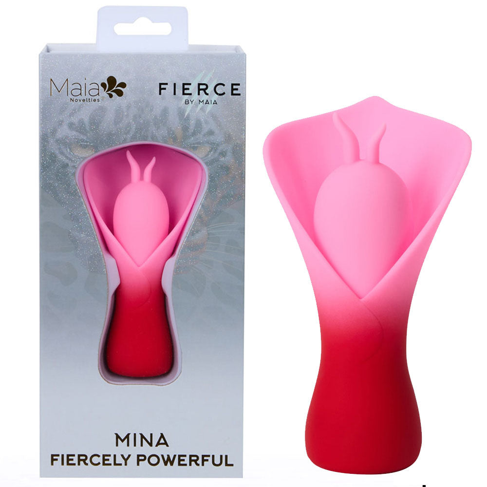 Maia Mina (Pink) – USB Rechargeable Fluttering Flower Stimulator Red STIMULATORS