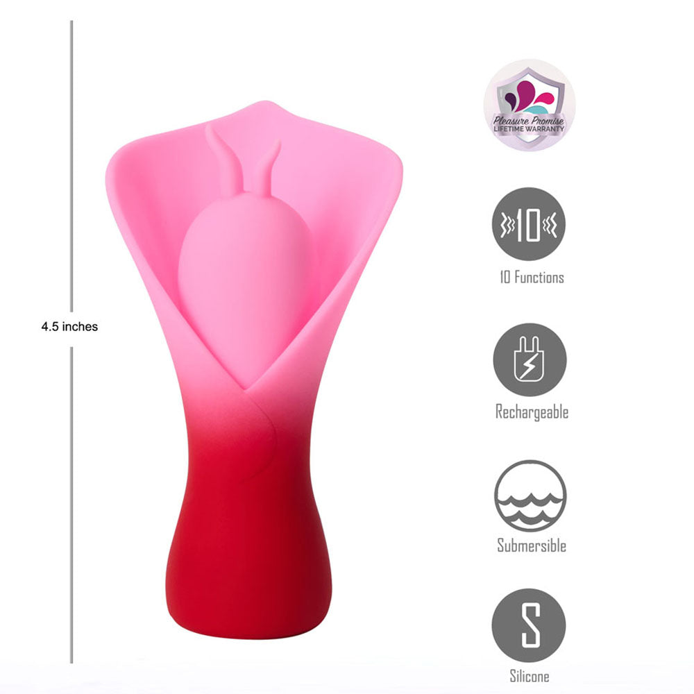 Maia Mina (Pink) – USB Rechargeable Fluttering Flower Stimulator STIMULATORS