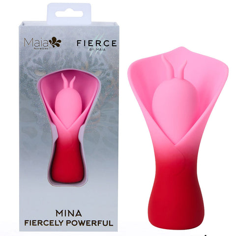 Maia Mina (Pink) – USB Rechargeable Fluttering Flower Stimulator Red STIMULATORS