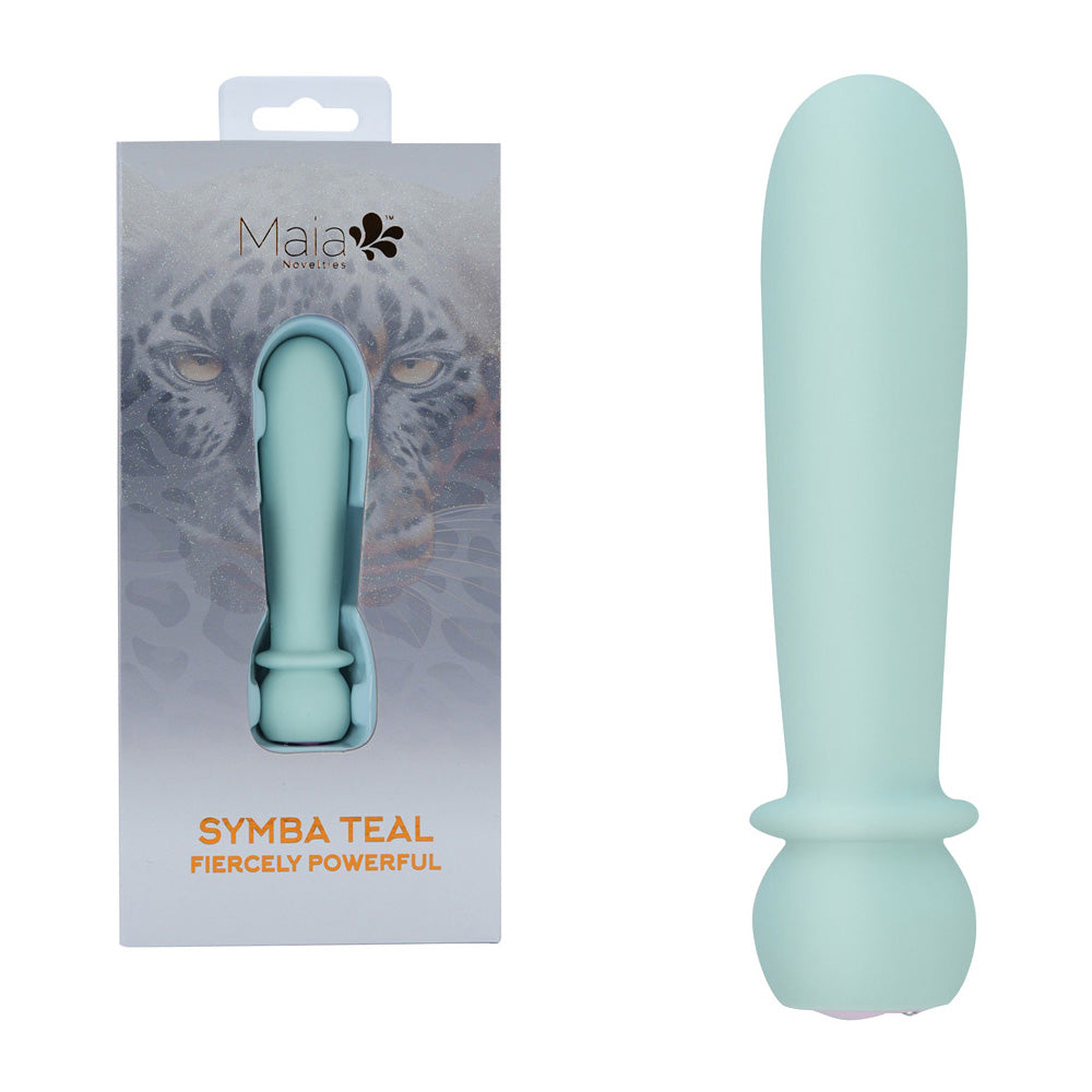 Maia Novelties Symba – USB Rechargeable Powerful Bullet Vibrator 10.8 cm Teal > Vibrators > Mini Vibrators Main image