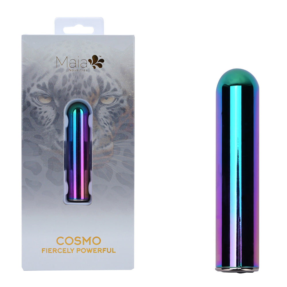 Maia COSMO Metallic Bullet Vibrator – 8.9cm USB Rechargeable Coloured > Vibrators > Mini Vibrators