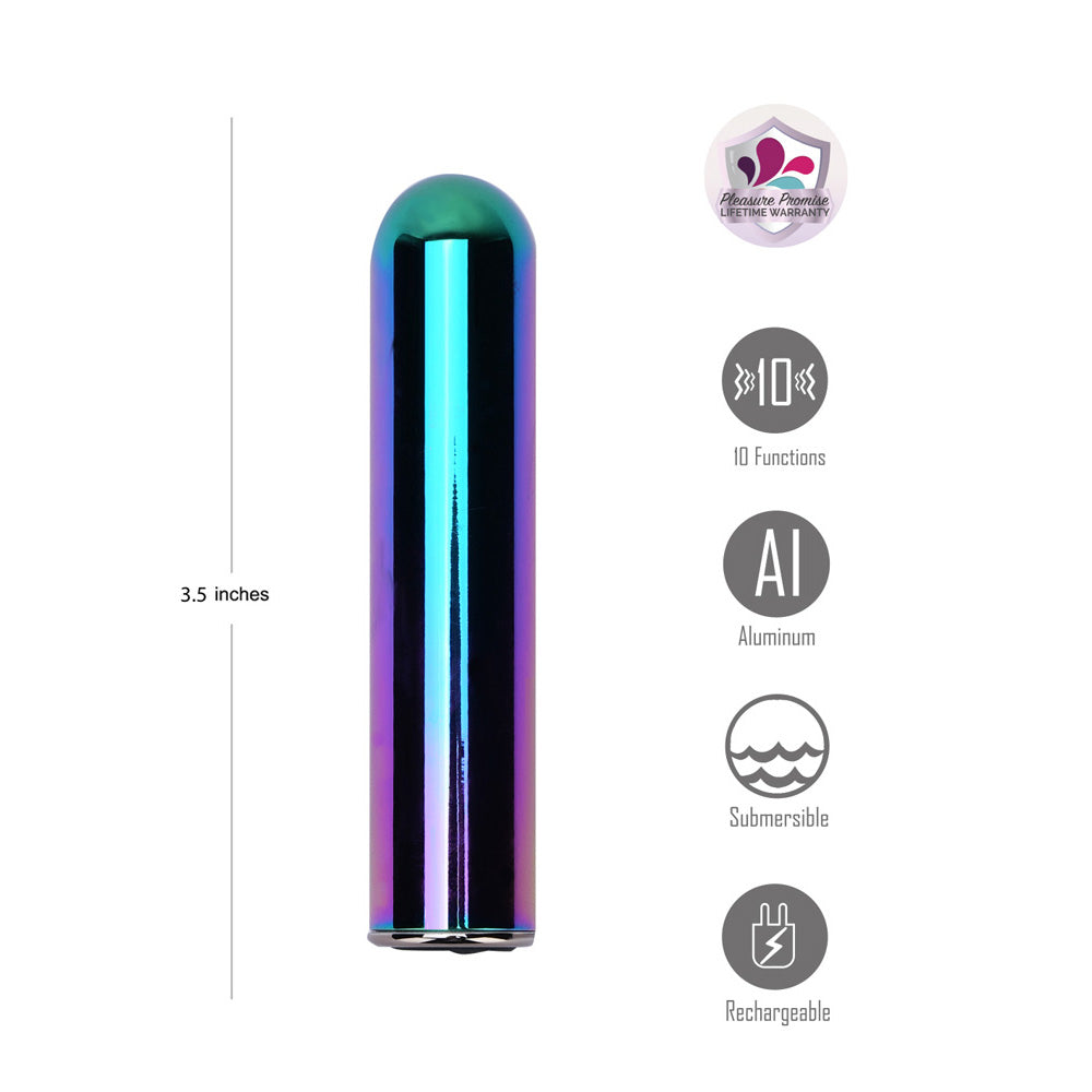 Maia COSMO Metallic Bullet Vibrator – 8.9cm USB Rechargeable > Vibrators > Mini Vibrators