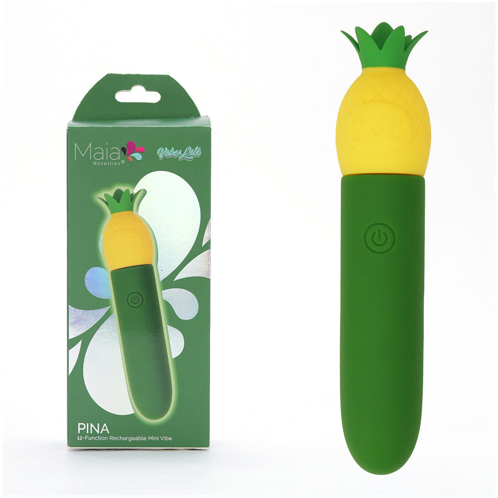 Maia PINA – Rechargeable Silicone Bullet Vibrator Green > Sex Toys For Ladies > Clitoral Vibrators and Stimulators