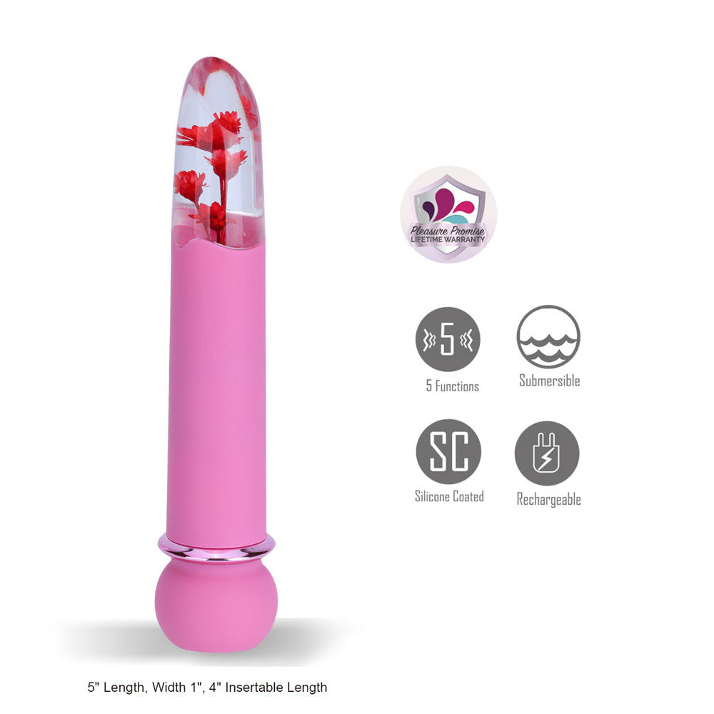 Maia FLORA – 12.7 cm USB Rechargeable Clitoral Vibrator