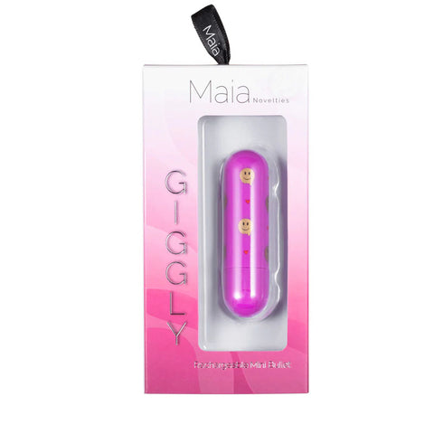 Maia Giggly 7.6 cm USB Rechargeable Bullet Vibrator with 10 Functions BULLETS