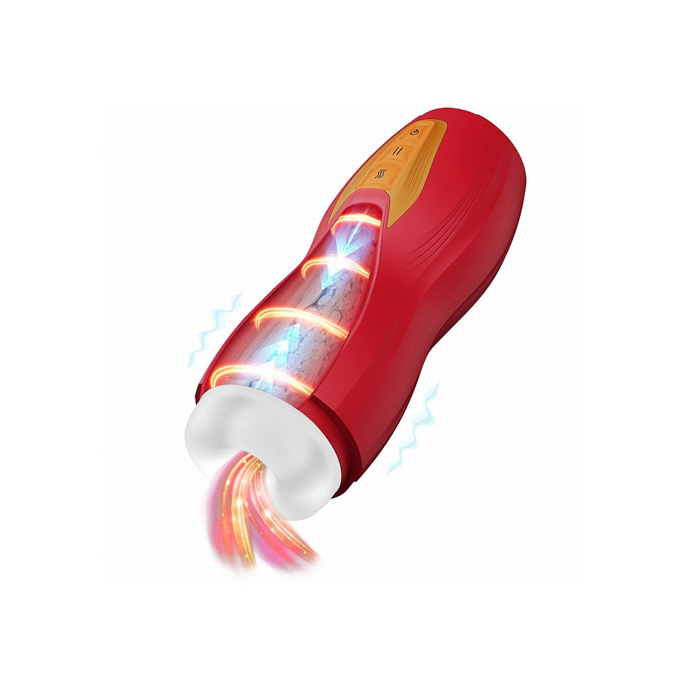 MASTURS Solara – USB Rechargeable Heated Vibrating Thrusting Masturbator > Sex Toys For Men > Masturbators > Vibrating