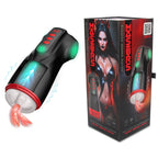 Masturs Raven – USB Rechargeable Vibrating and Sucking Auto Stroker Black > Sex Toys For Men > Masturbators > Vibrating