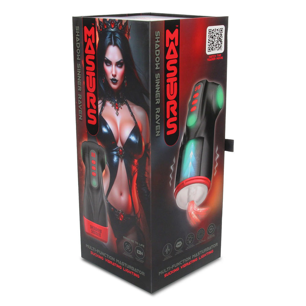 Masturs Raven – USB Rechargeable Vibrating and Sucking Auto Stroker > Sex Toys For Men > Masturbators > Vibrating