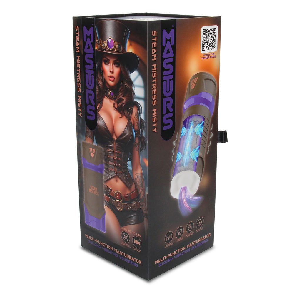 Masturs Misty – Rechargeable Suction and Vibration Stroker > Sex Toys For Men > Masturbators > Vibrating