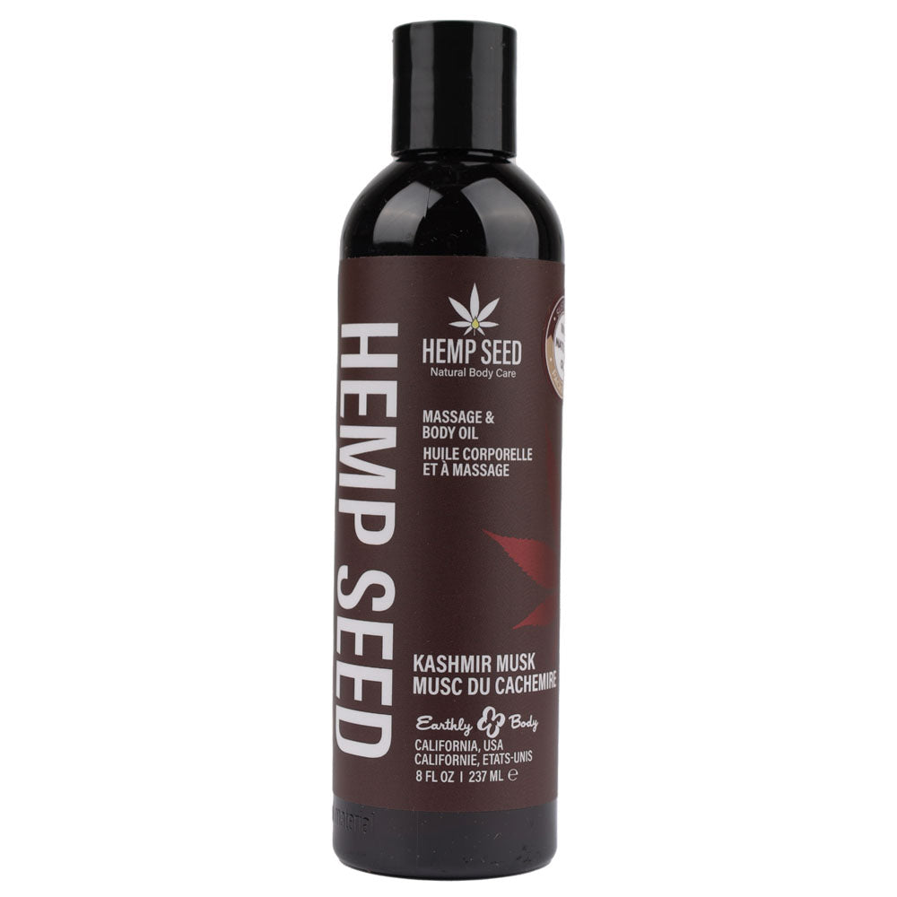 Hemp Seed Massage & Body Oil 237ml - Kashmir Musk Scented Default Title > Essentials > Massage Oil