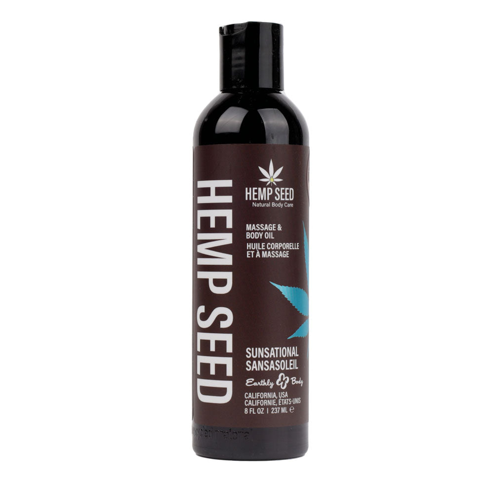 Hemp Seed Massage and Body Oil with Italian Bergamot Juniper Berries and White Wood 237 ml > Essentials > Massage Oil