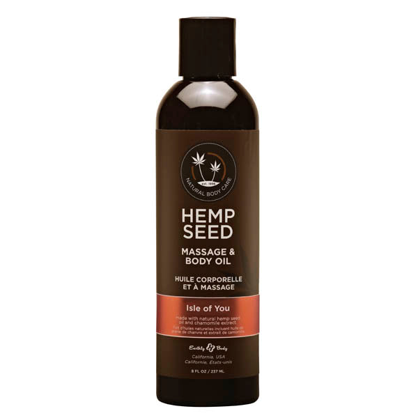 Hemp Seed Massage Oil 237ml - Coconut Water, Citrus & Vanilla Scent Default Title > Essentials > Massage Oil