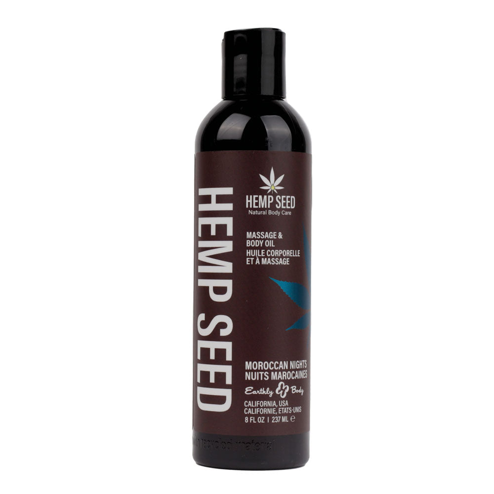 Hemp Seed Massage Oil Moroccan Nights Scent 237ml Bottle Default Title > Essentials > Massage Oil