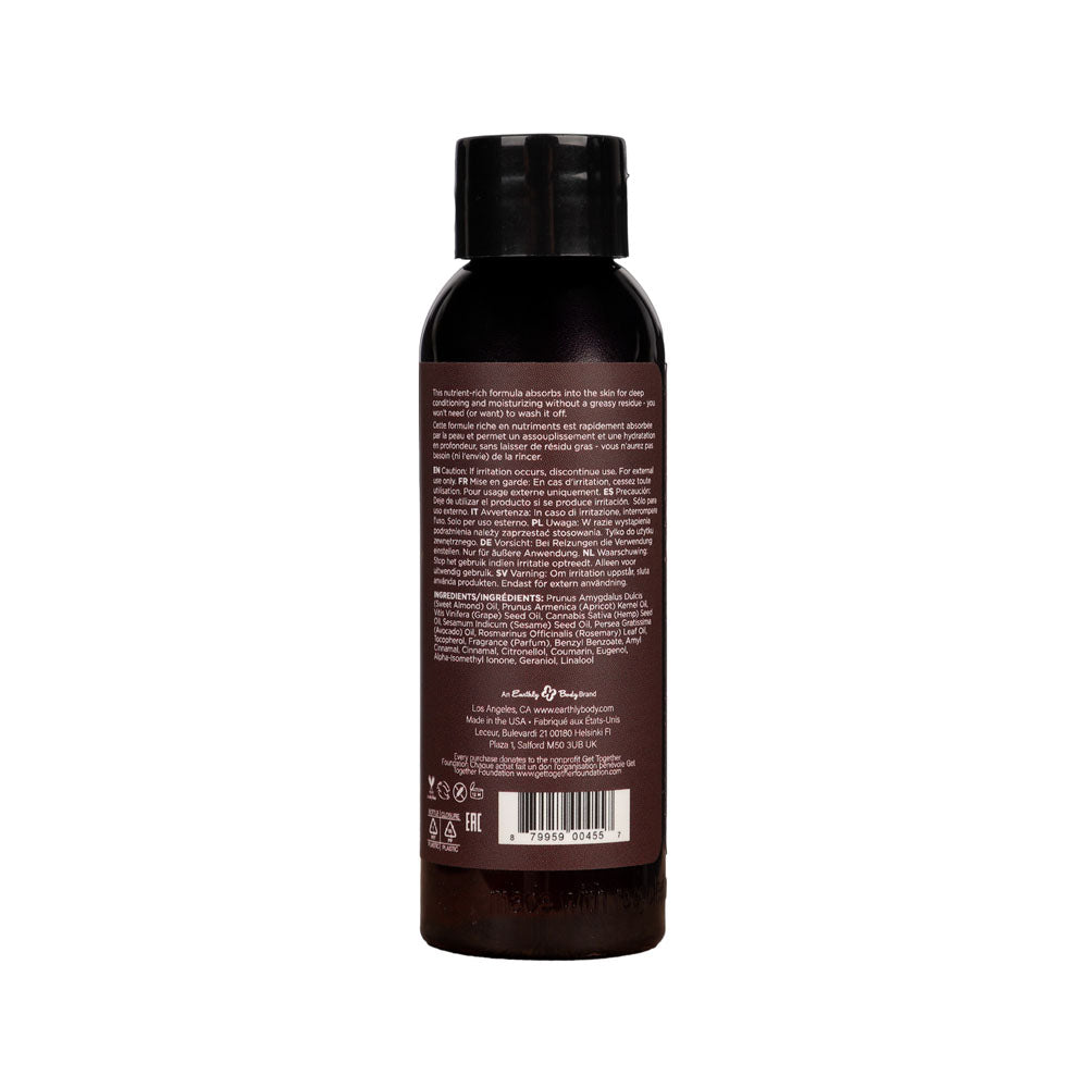 Hemp Seed Nag Champa Scented Massage and Body Oil 59 ml Bottle Secondary image