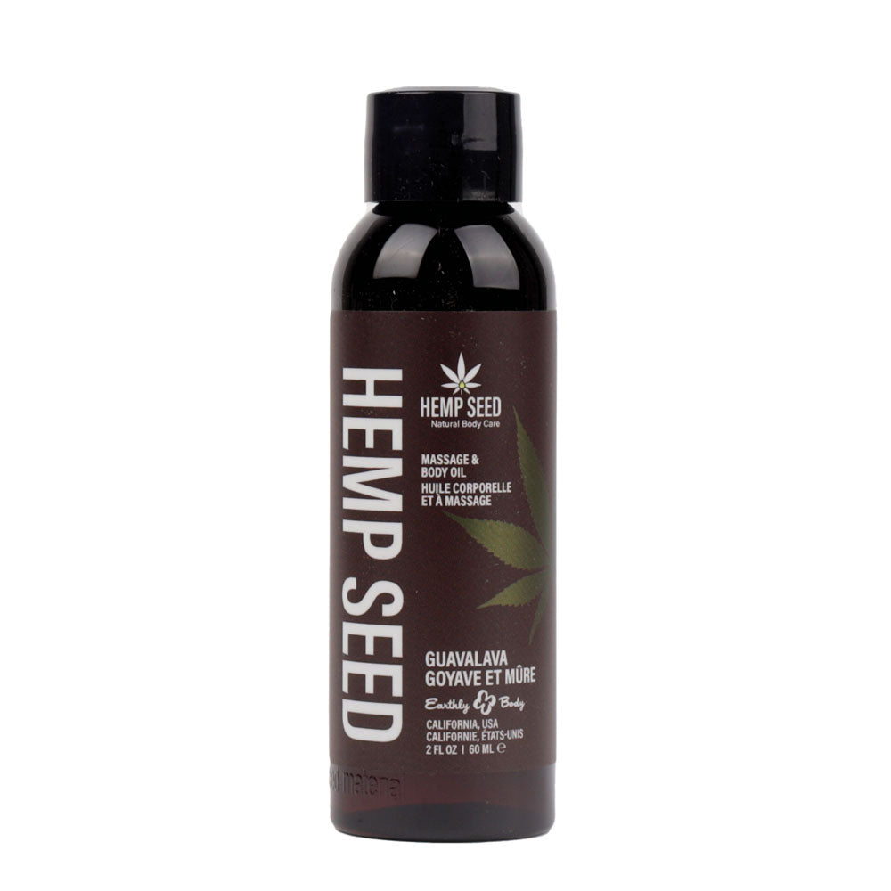 Hemp Seed Massage Oil Guavalava 59ml - Guava & Blackberry Scented Default Title > Essentials > Massage Oil