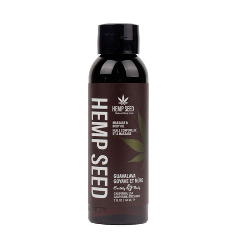 Hemp Seed Massage Oil Guavalava 59ml - Guava & Blackberry Scented Default Title > Essentials > Massage Oil