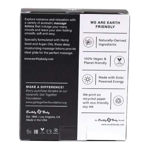 Hemp Seed Edible Massage A Trois Edible Massage Lotion Kit 3 Bottle Set Massage Gift Set