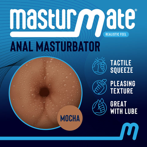 Masturmate - Butt - Mocha - Anal Stroker Strokers - Manual