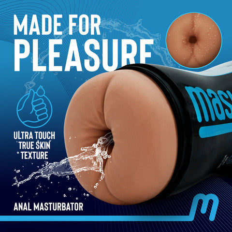 Masturmate - Butt - Mocha - Anal Stroker Strokers - Manual