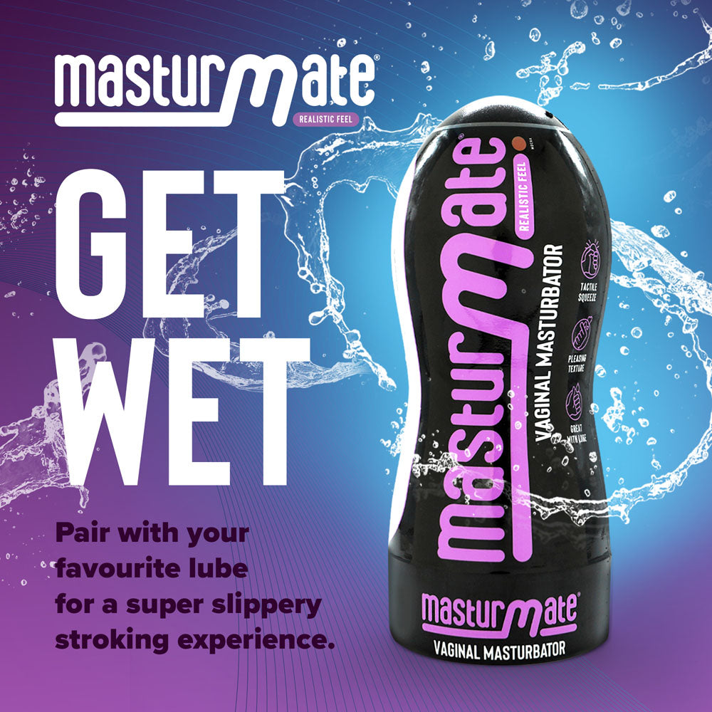 Masturmate Mocha Realistic Male Masturbator – Vaginal Stroker with Ergonomic Design > Sex Toys For Men > Masturbators > Manual