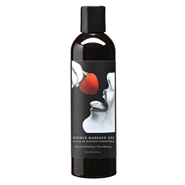 Edible Massage Oil Succulent Strawberry Flavored 237 Milliliter Bottle Default Title Massage Oil