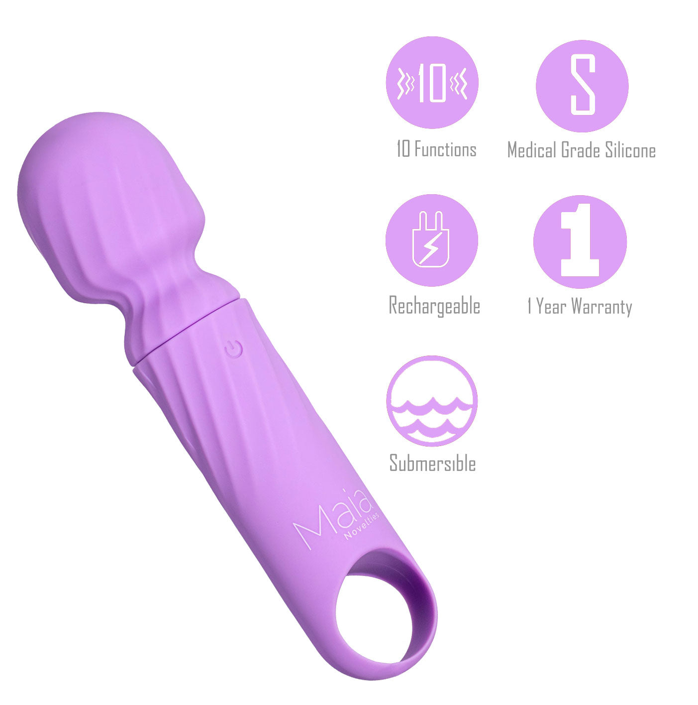 Maia Dolly Mini Massage Wand Purple > Sex Toys > Mini Massagers