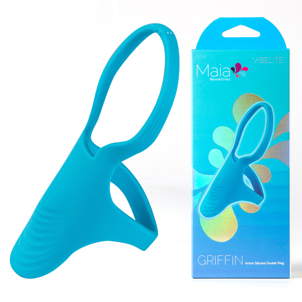Maia Griffin Blue Silicone Cock Ring for Enhanced Pleasure Default Title COCK RINGS Sling