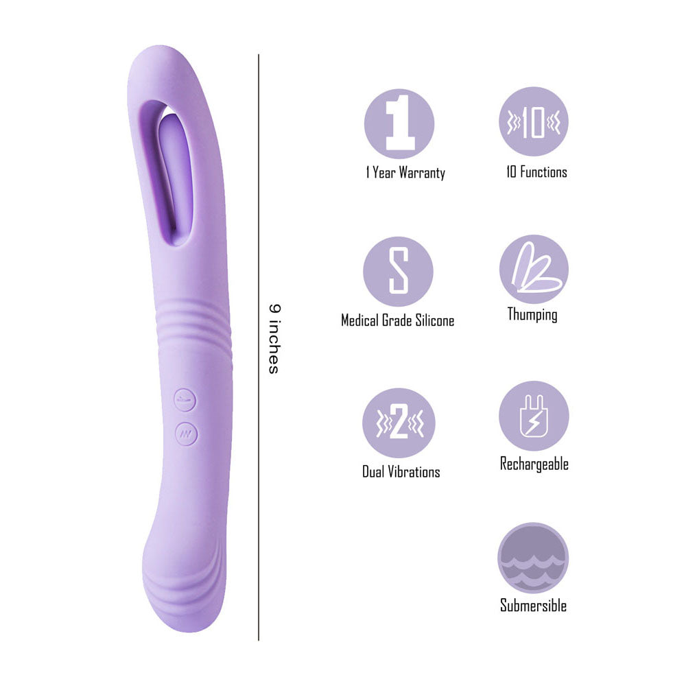 Maia HARPER Dual Motor Vibe 24.1 cm Rechargeable > Vibrators > Standard Vibrators
