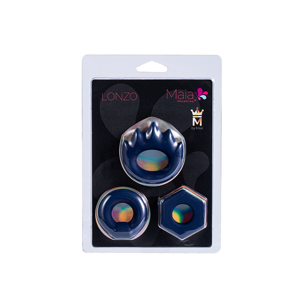 Maia Lonzo Silicone Cock Rings Set of 3 COCK RING Set